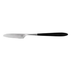 Table Knife - GAYA Exeter handle grey-black all satin